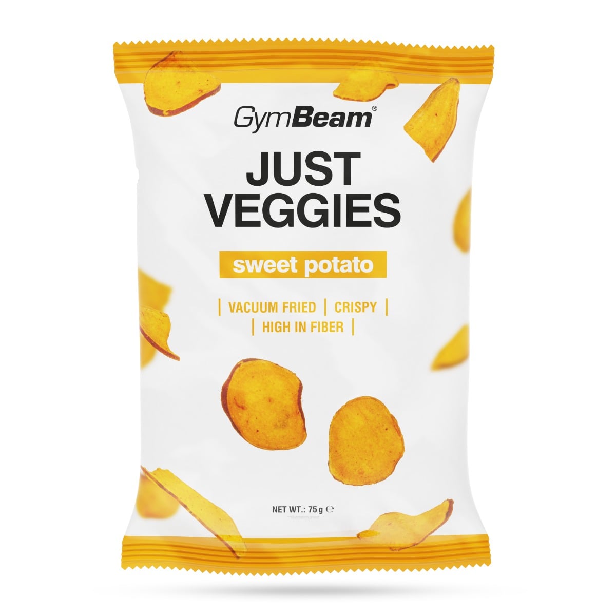 Just Veggies Sladké Brambory Zdravá Svačinka 12 x 75 g GymBeam