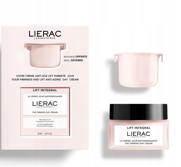 Lierac Zestaw Lift Integral Ujędrniający Krem na dzień 50 ml Refill 50 ml