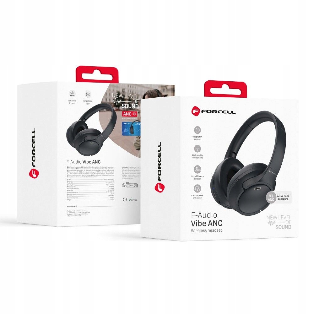 Bezdrátová sluchátka do uší Forcell F-Audio Vibe Anc