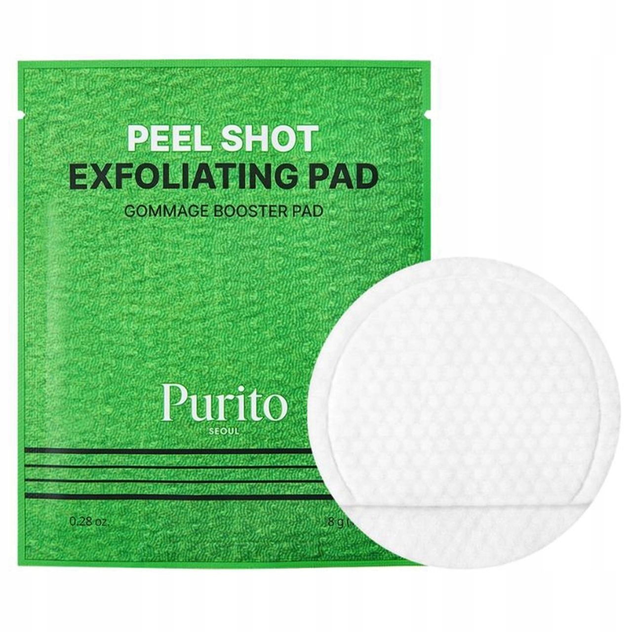 Purito Seoul Peel Shot Exfoliating Pad Zklidňující a exfoliační polštářky na obličej 8 kusů