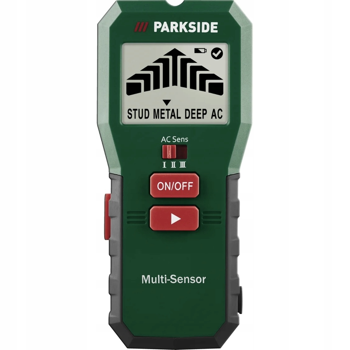 Parkside wielofunkcyjny detektor/wykrywacz na baterie 3V(2x1,5V) Pmfd A3