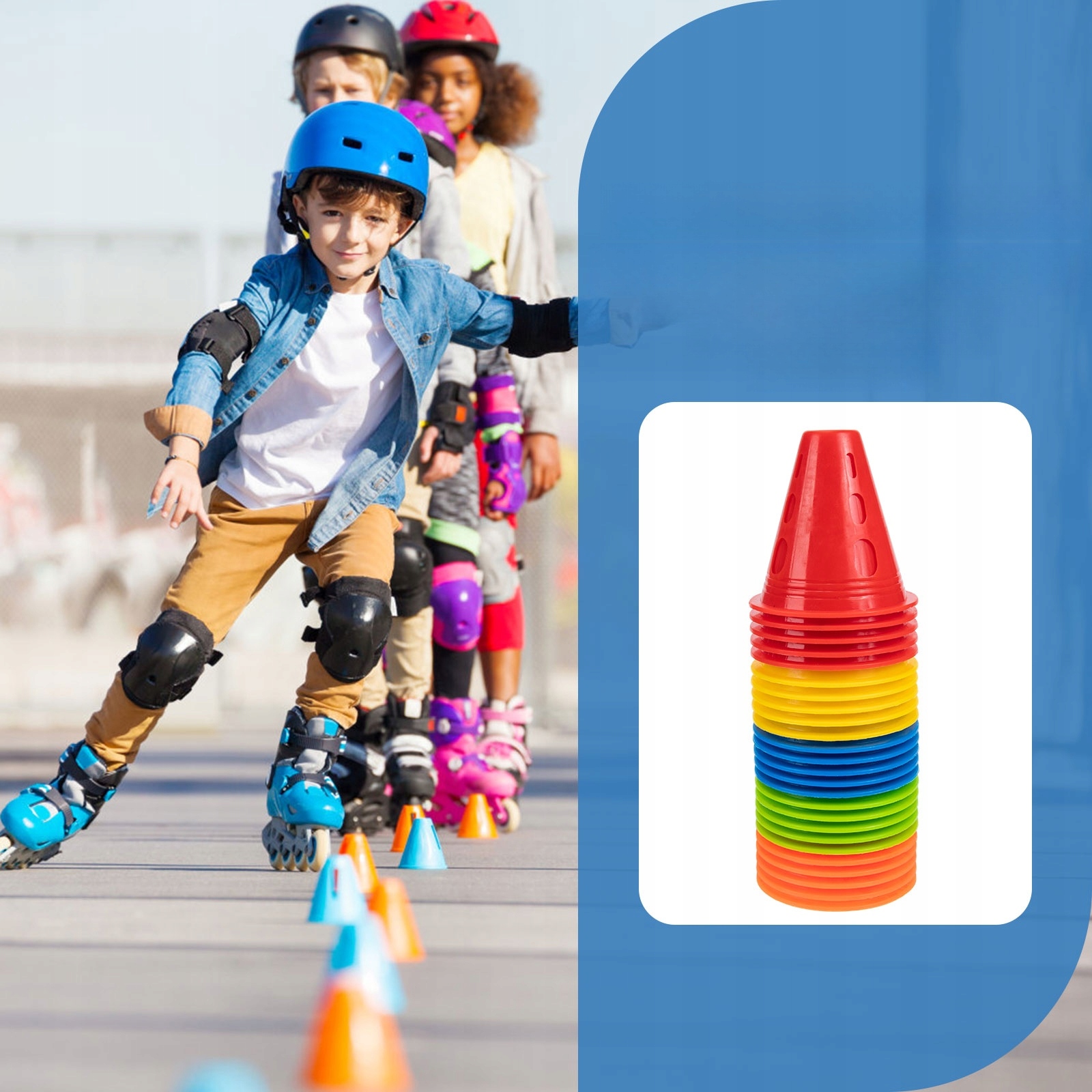 BARYKADY ROLKOWE OSŁONY STOŻKA KOPUŁKA 25 SZT Długość (cm) 8