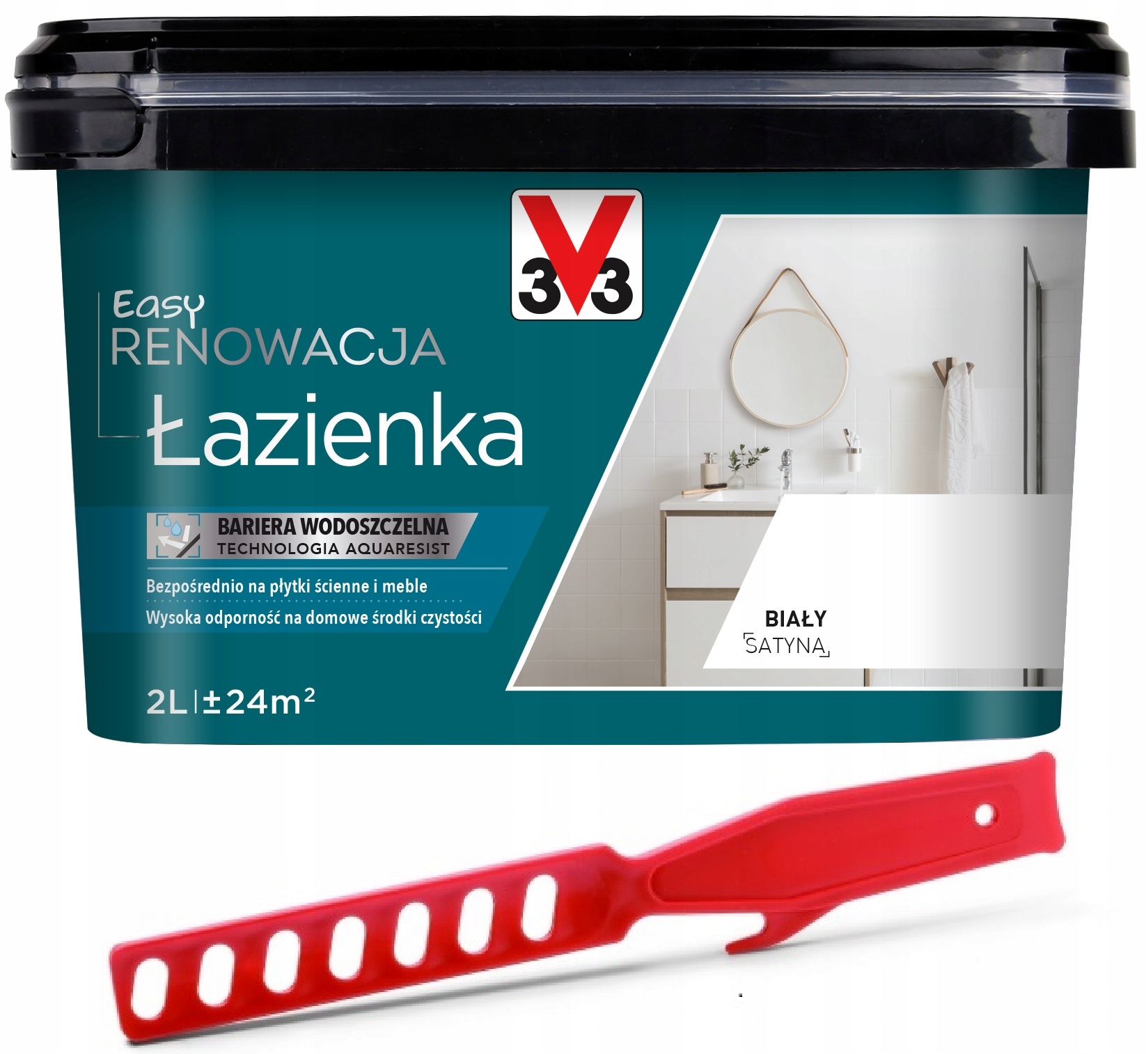 

Farba Renowacyjna Do Płytek 2L V33 Biała
