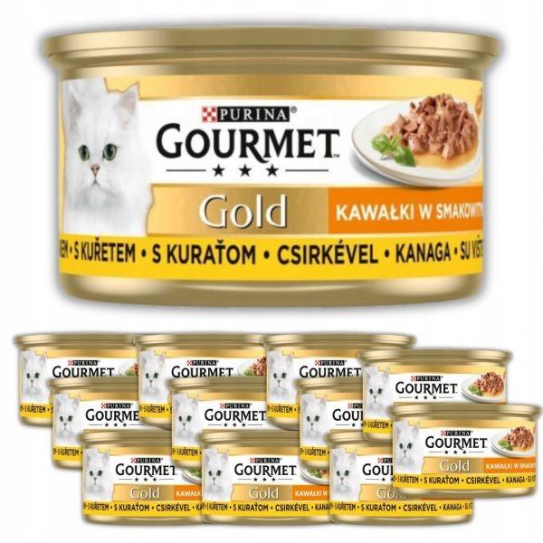 Karma dla kota mokra Gourmet Gold kurczak w sosie