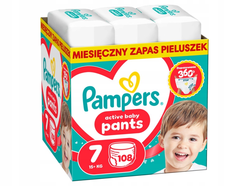 Pieluchomajtki Pampers Pants 7 (108 szt.)