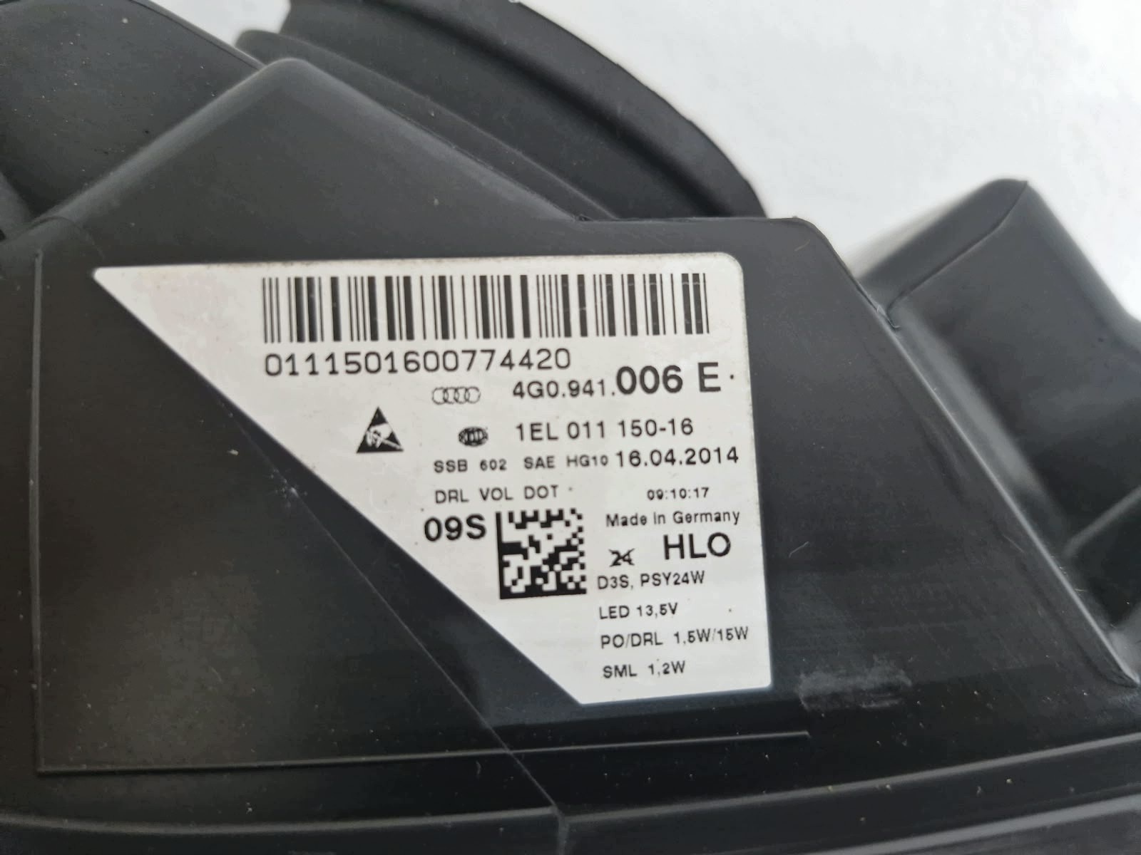 light right Audi A6 4G Bi-Xenon LED USA