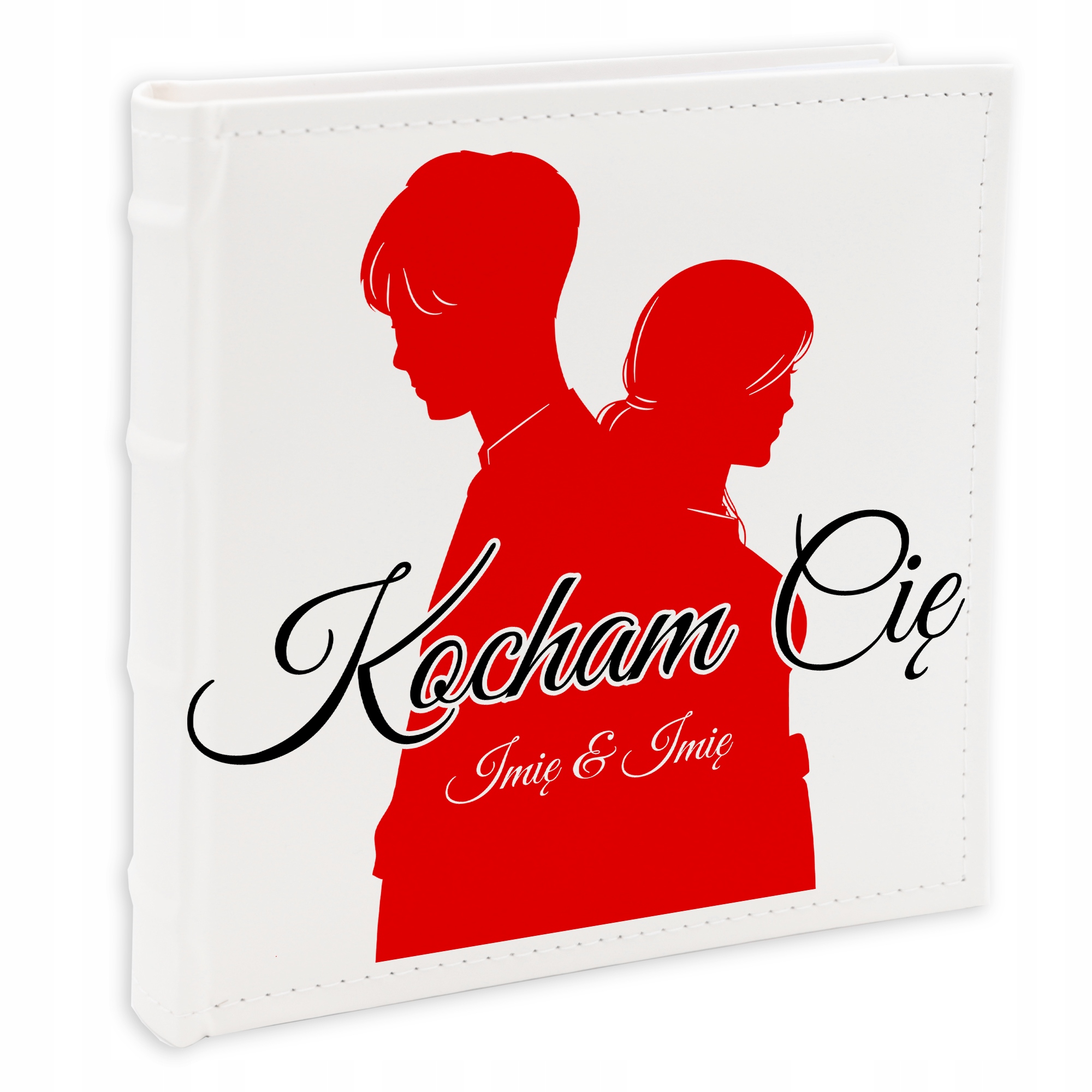 Šitý kožený Album na fotografie 10x15 Vlastní vzor