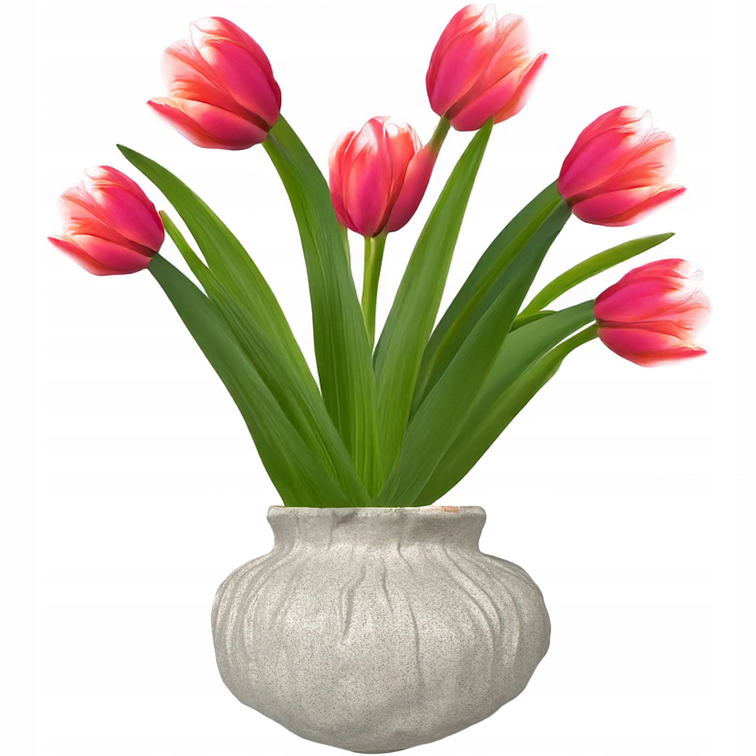 Váza Na Kytice Květiny Keramická Šedá 23 cm Do Obývacího Pokoje Ložnice