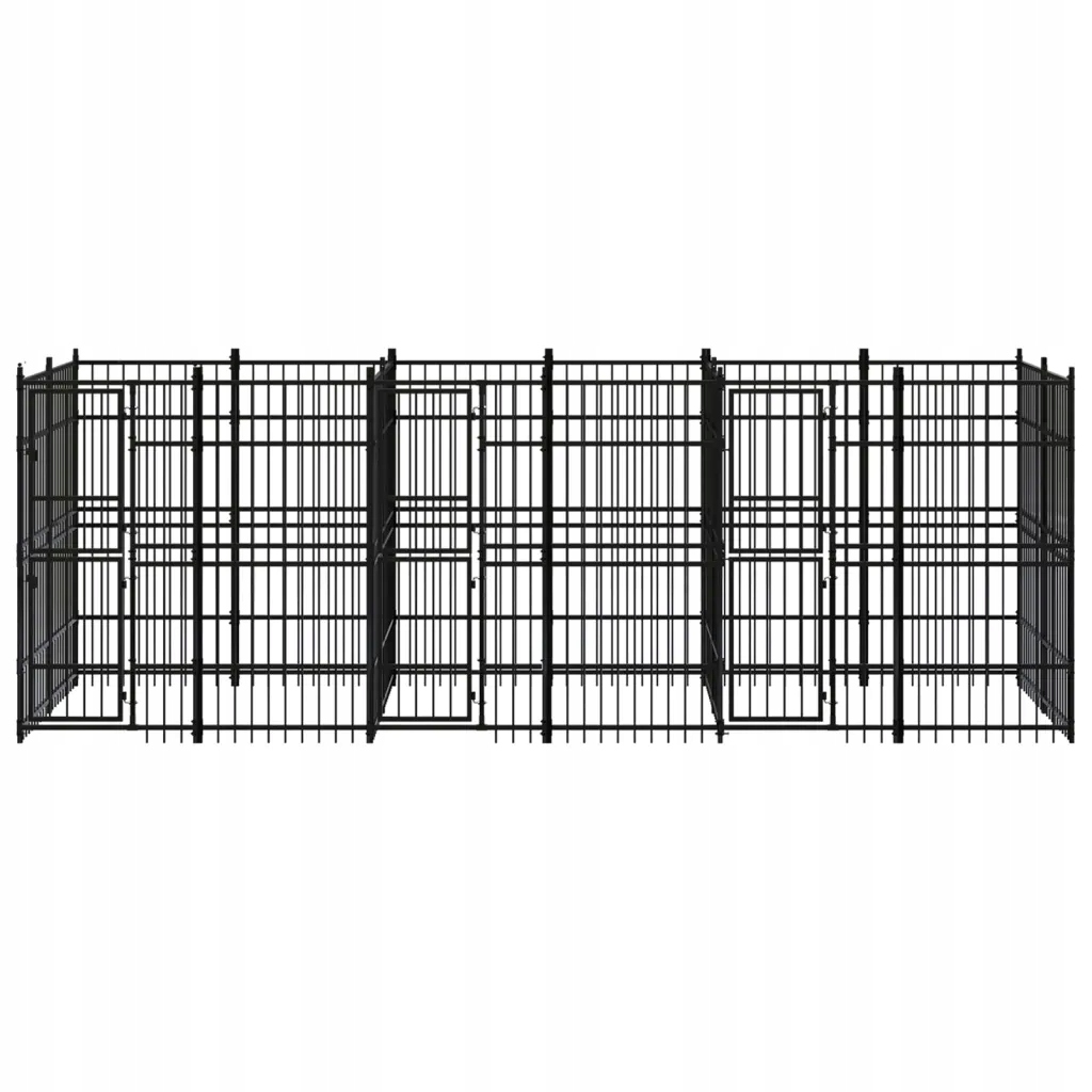 Kotec pro psa, ocelová, 11,06 m²