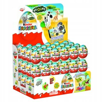 36x 20g Kinder Jajko niespodzianka Natoon's Karton