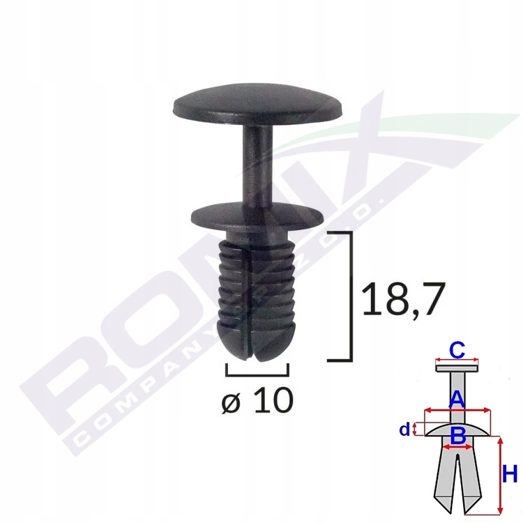 

Kołek rozporowy uniwersalny 10mm czarny x10szt