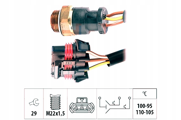 WŁĄCZNIK WENTYLATORA CHŁODNICY OPEL EPS Producent części EPS