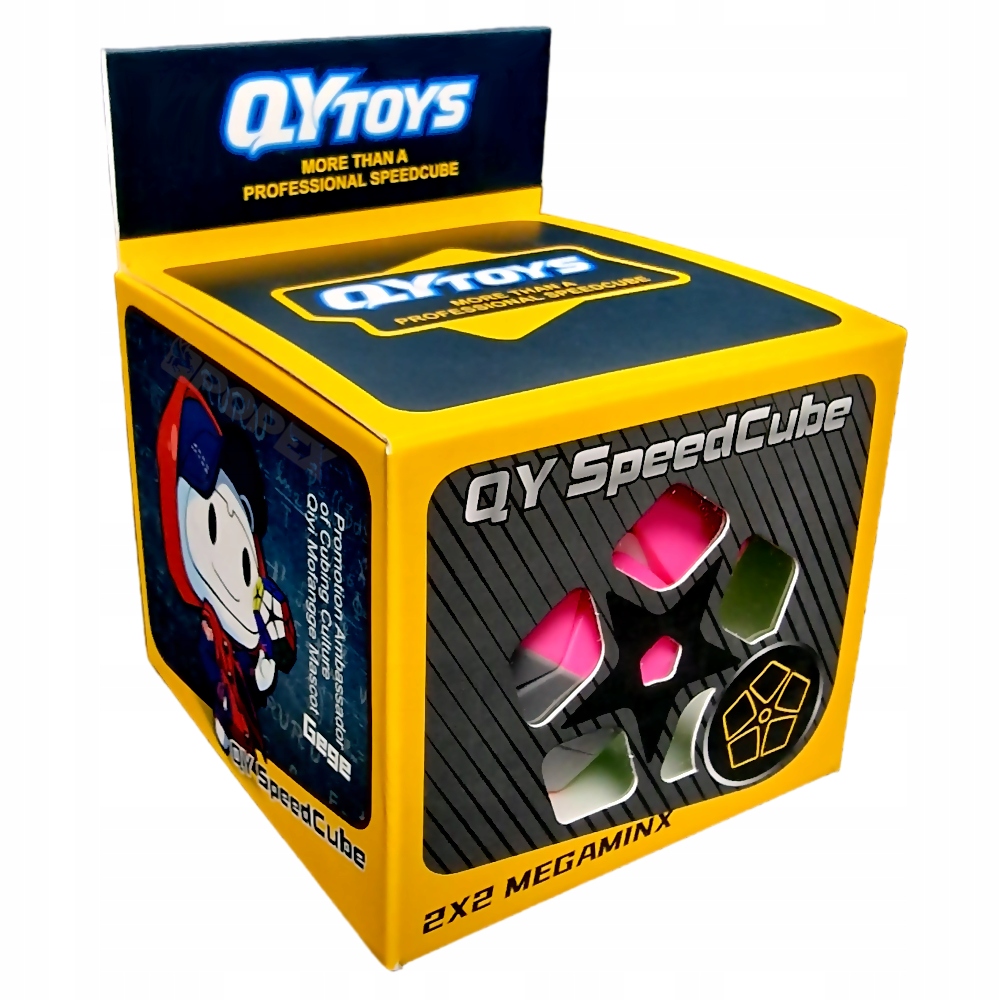 ORYGINALNA KOSTKA MEGAMINX 2x2 KILOMINX GRA PREZENT DLA DZIECKA + PODSTAWKA Baterie nie wymaga