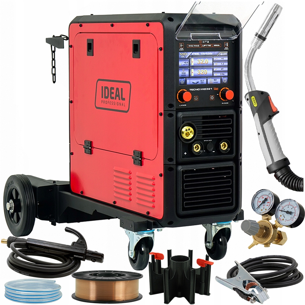 Spawarka Ideal Tecno Mig 321 Migomat Synergia Mag Mma 400V 4X4 Lutospawanie