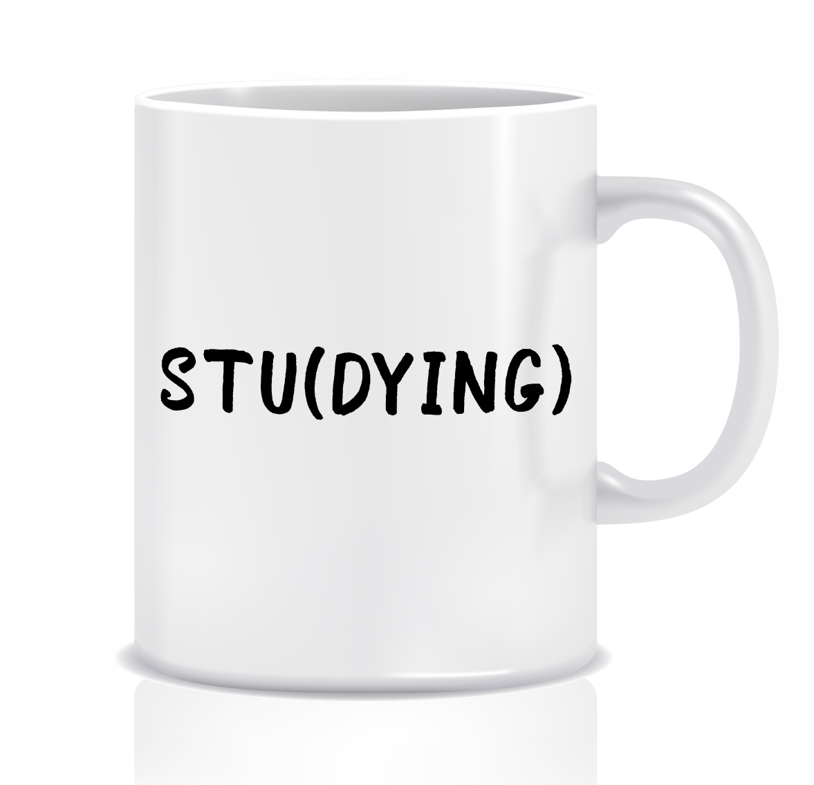 

Kubek z grafiką dla studenta (stu dying)