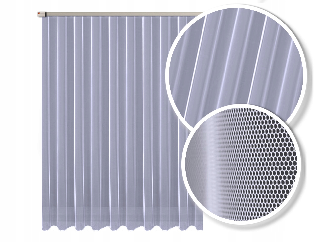 

Firana Fantazyjna 000002/315 Biała Grecki Tiul