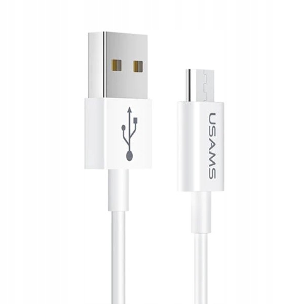 Usams Kabel U23 microUSB 2A Fast Charge1m biały/white SJ284USB01 (US-SJ284)
