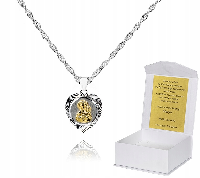 925 Stříbrný řetízek medailonek Dedikace 50 cm S1M9