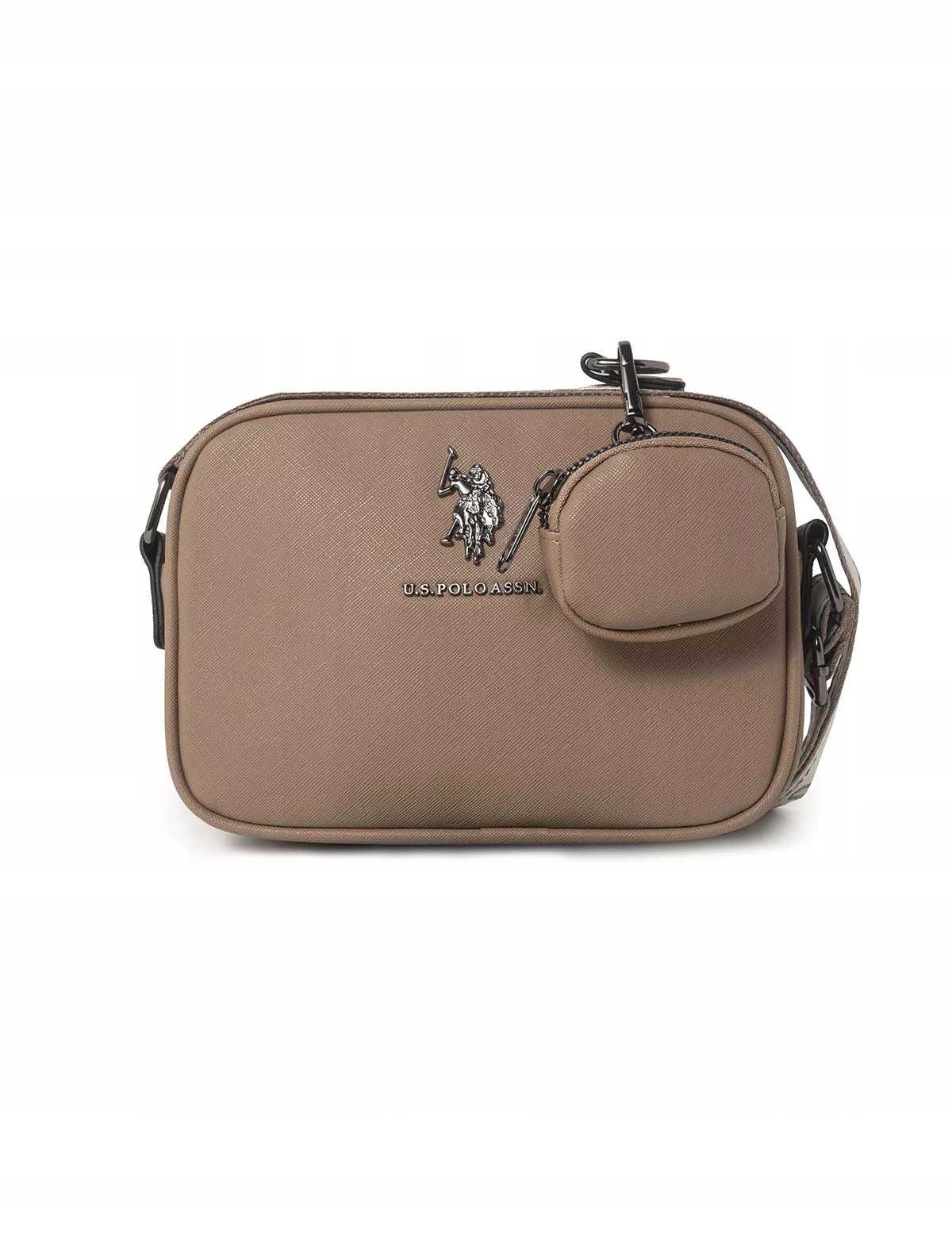 U.s. Polo Assn. dámská kabelka s klíčenkou, crossbody Classic hnědá