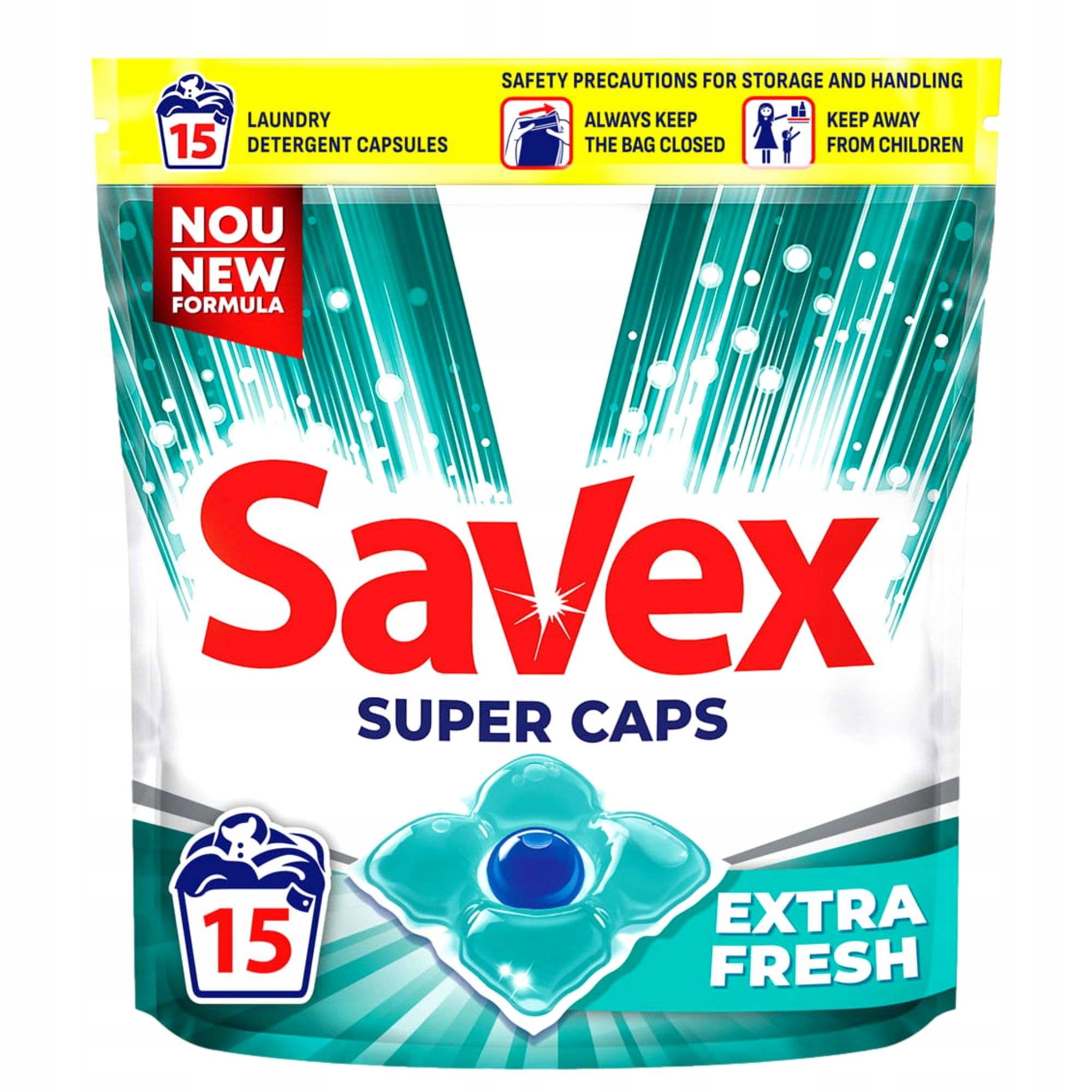 

Savex Extra Fresh Kapsułki do prania białego 15szt