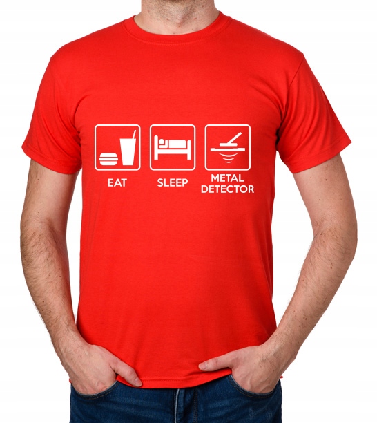 

koszulka Eat Sleep Metal Detector prezent