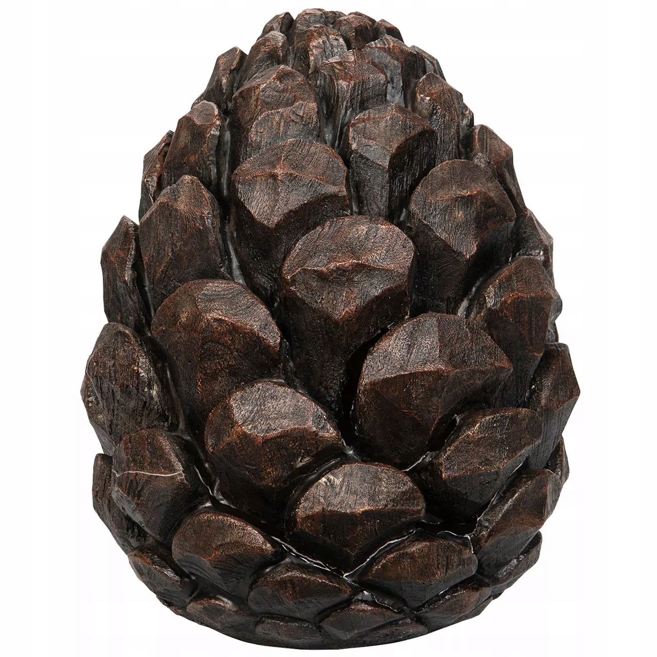 Dekoračná Figúrka Veľká 34 cm imitácia dreva na skrinku a stôl