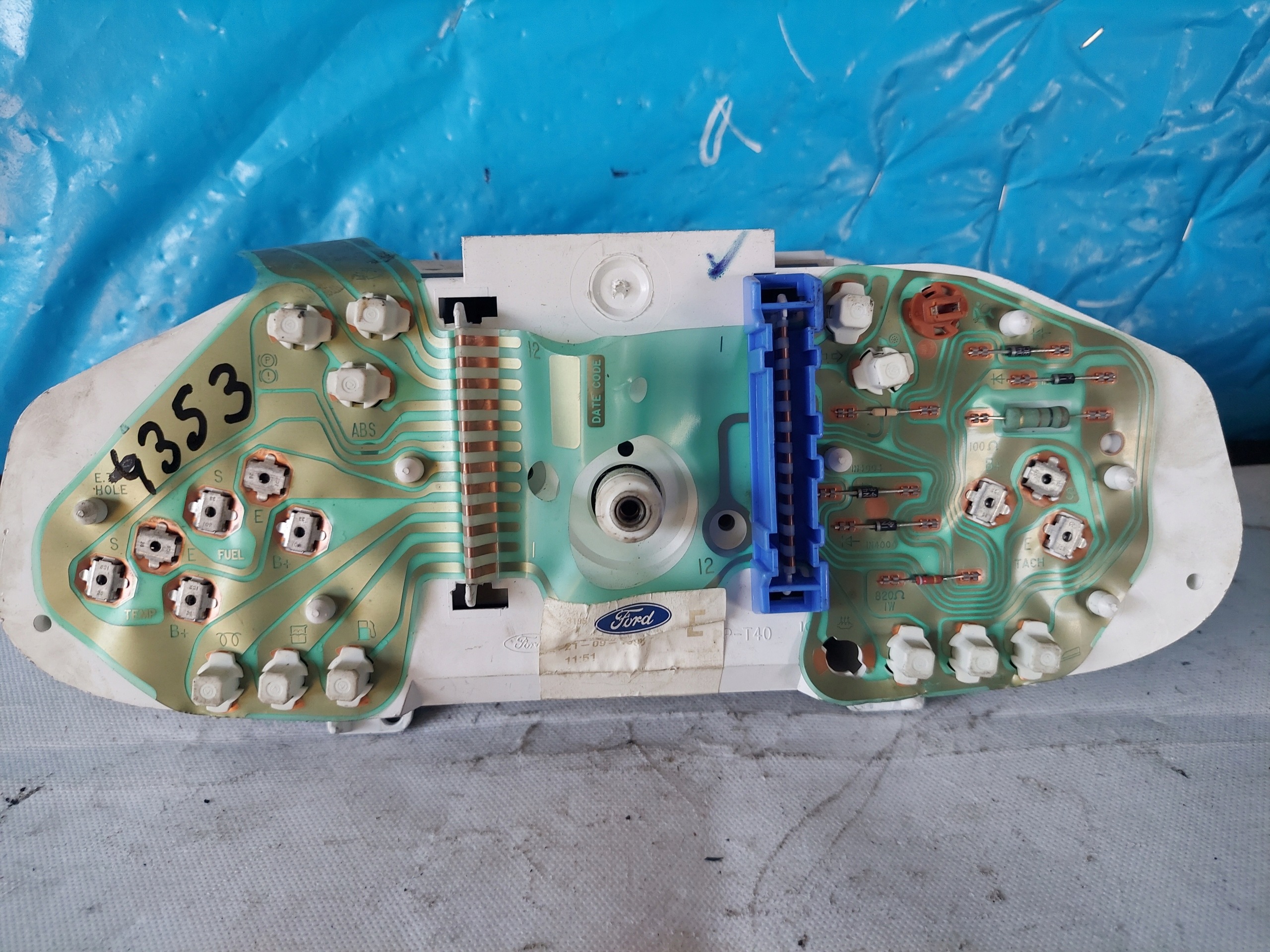 dials clock FIESTA MK V 1.25 B 43-1407-D