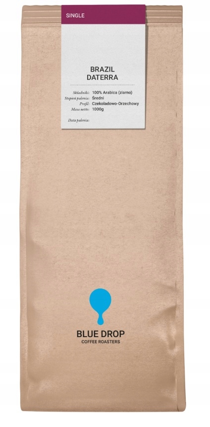 Blue Drop Kawa ziarnista Arabica Brazylia Dattera 1000 g