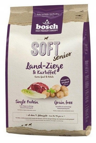 Levně Suché krmivo Bosch bez obilovin pro starší psy s kůzletem 12,5 kg