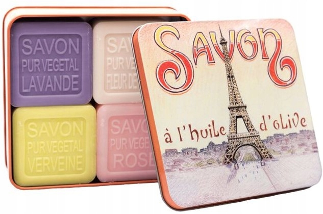 Marseillské mýdlo La Savonnerie de Nyons Dárkový Box MIX 4x100 g