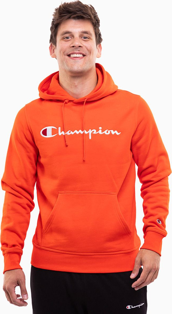 Pánská Mikina Champion S Kapucí Oranžová 220253 OS014 vel. M