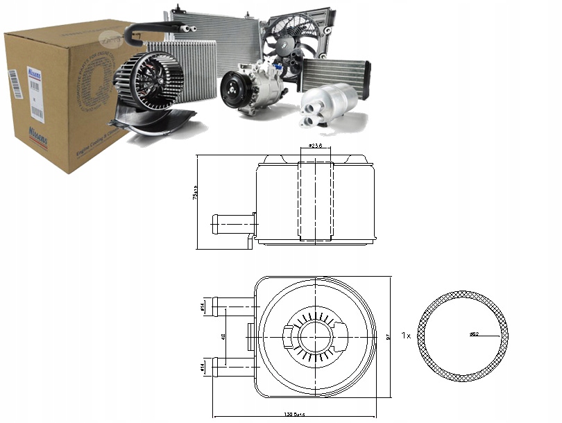 CHŁODNICA OLEJU CITROEN BERLINGO BERLINGO/MINIVAN