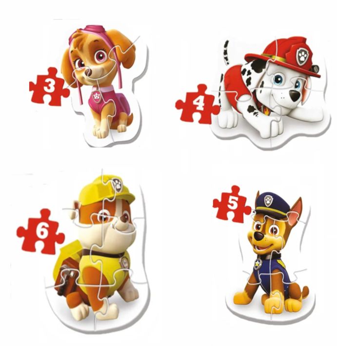 Moje Pierwsze Puzzle PSI PATROL Układanka Sky Marshall Chase Rubble 2+ Liczba elementów 18