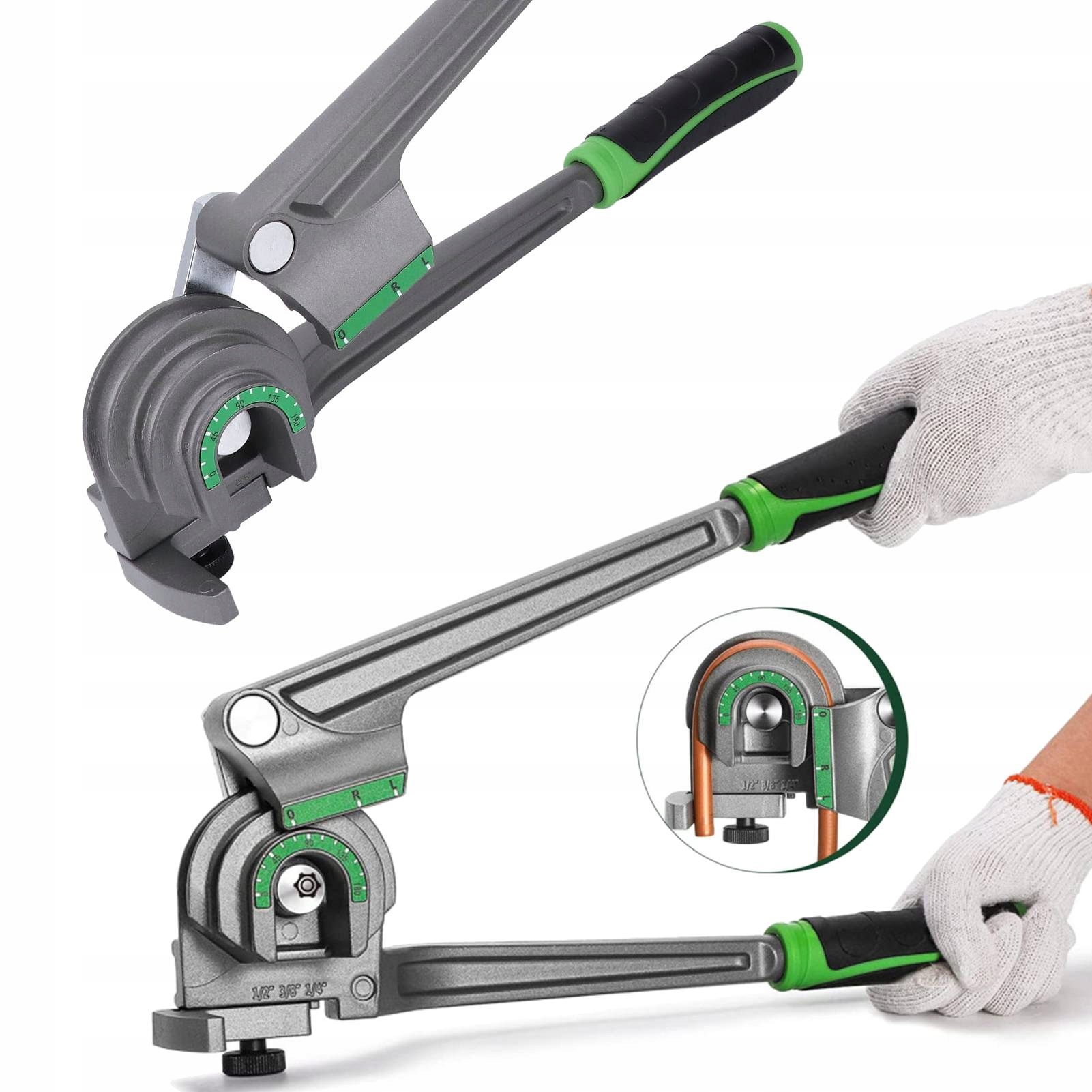 Ohýbačka Rúrok 3 v 1 180 stupňoch 1/4 3/8 1/2 palca Od medená Ev