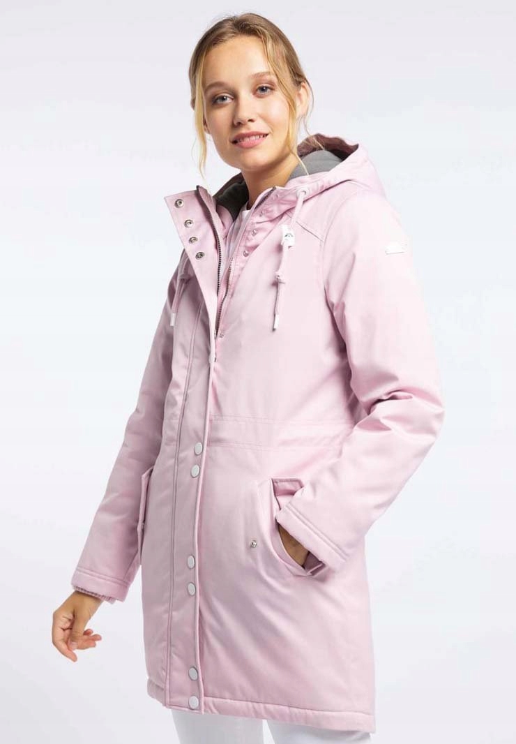 Zimní teplý pudrový kabát Icebound růžový, velikost L