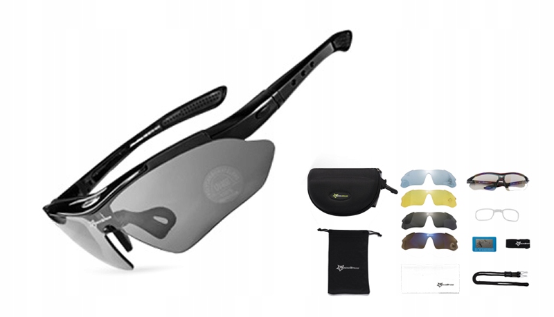 ROCKBROS OKULARY ROWEROWE SPORTOWE NA ROWER POLARYZACYJNE UV400 POLARYZACJA
