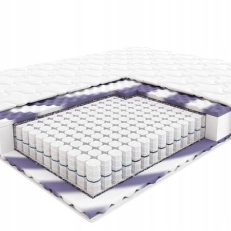 Materac Kieszeniowy Cha-Cha Hilding 160x200 cm Sprężynowy Twardy Tencel