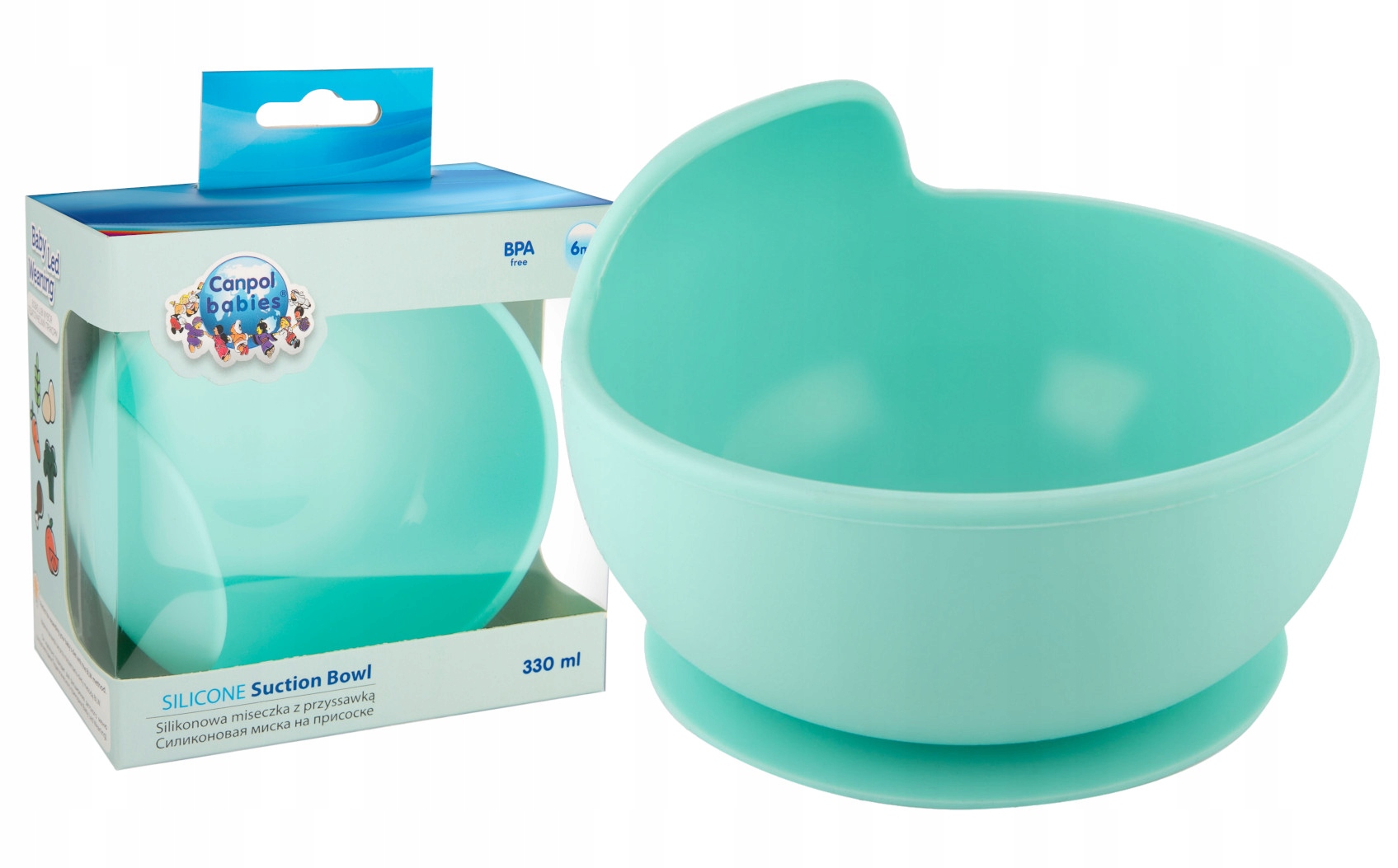 CANPOL SILIKONOWA MISECZKA MISKA PRZYSSAWKA 330ml