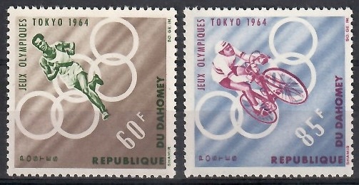 Dahomej 1964 Mi 239-240 Czyste **