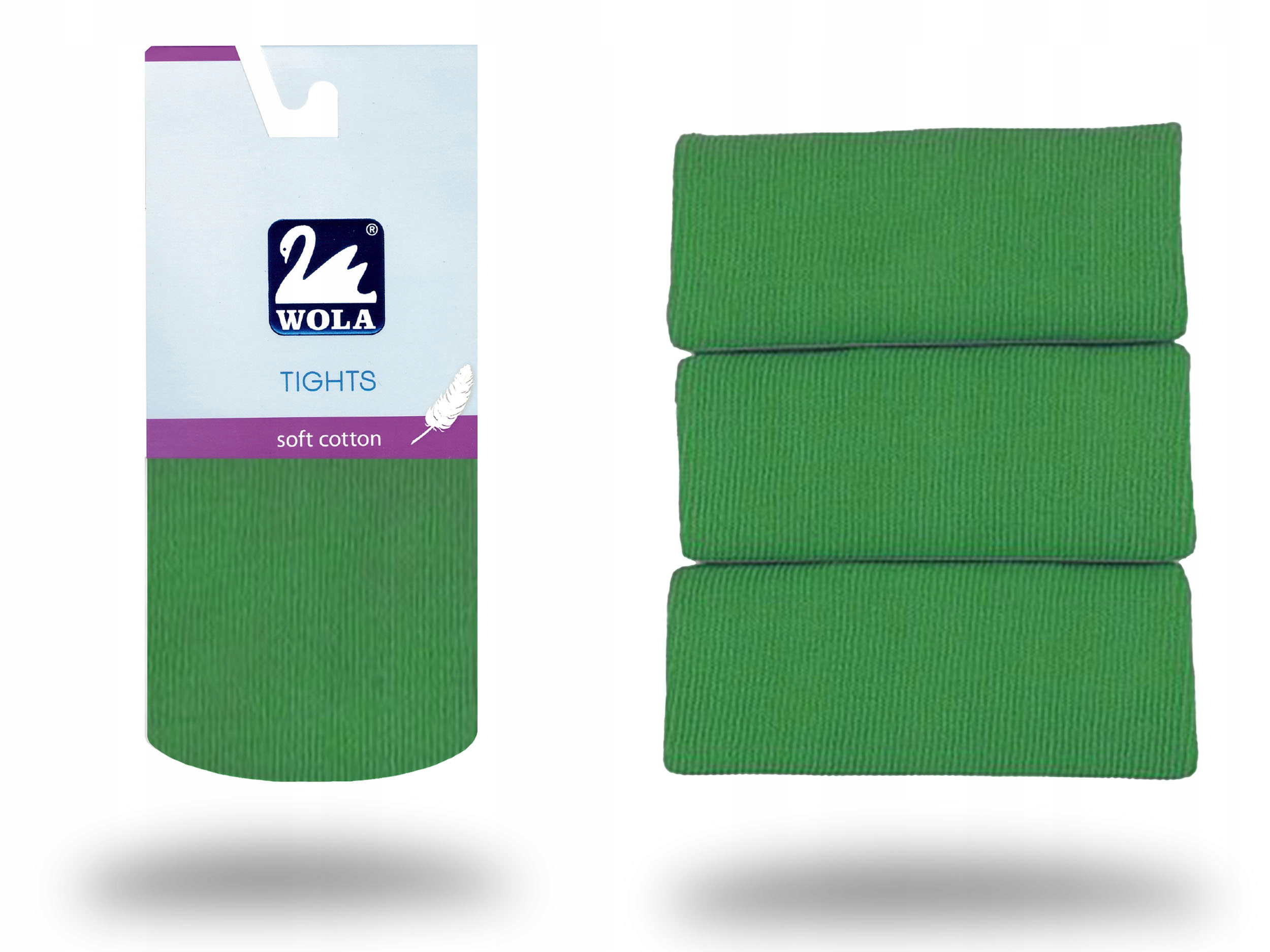 

Rajstopy Wola Soft Cotton, green V33, 128-134