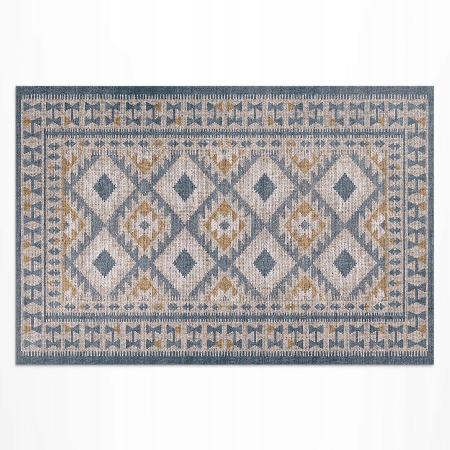 Vinylový Koberec na balkon Retro design, dekorativní imitace tkaniny 60x90 cm