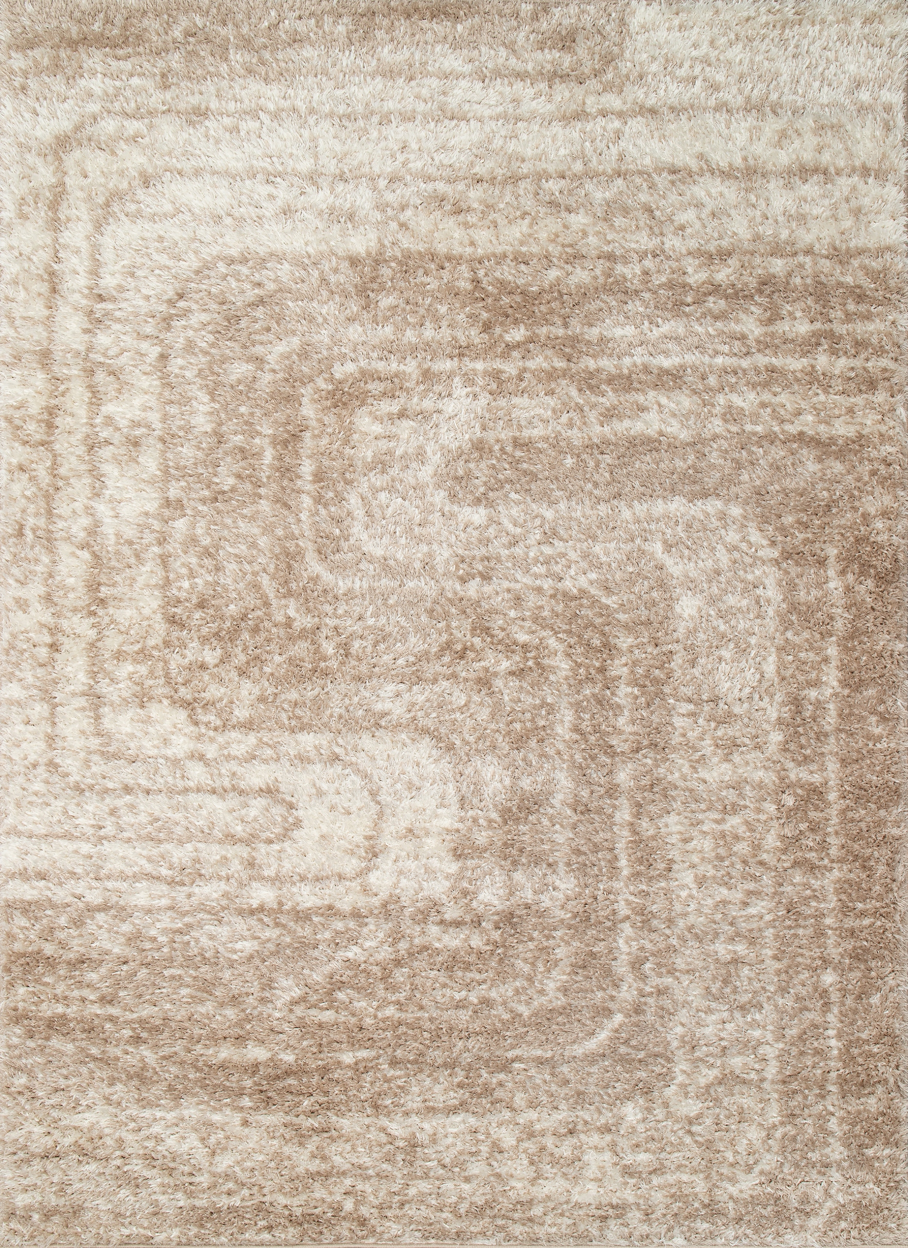 Krémovo béžový hrubý shaggy koberec do obývačky alebo spálne, 160 x 220 cm