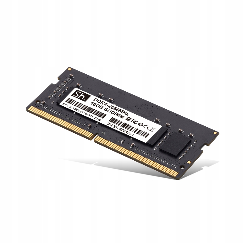 Pamięć RAM do laptopa Sh. DDR4 SODIMM 2666mHz 16GB Model PC4-21300