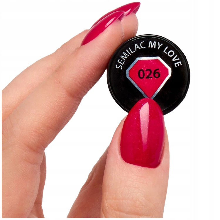 

Semilac 026 My love Uv Lakier Hybrydowy Brokat 7ml