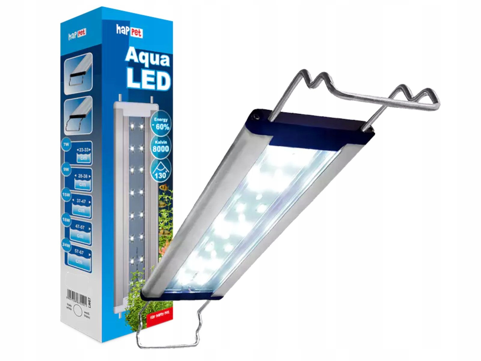 AquaLED lampa do akvária, terária 6W Led lampa 26 cm Happet