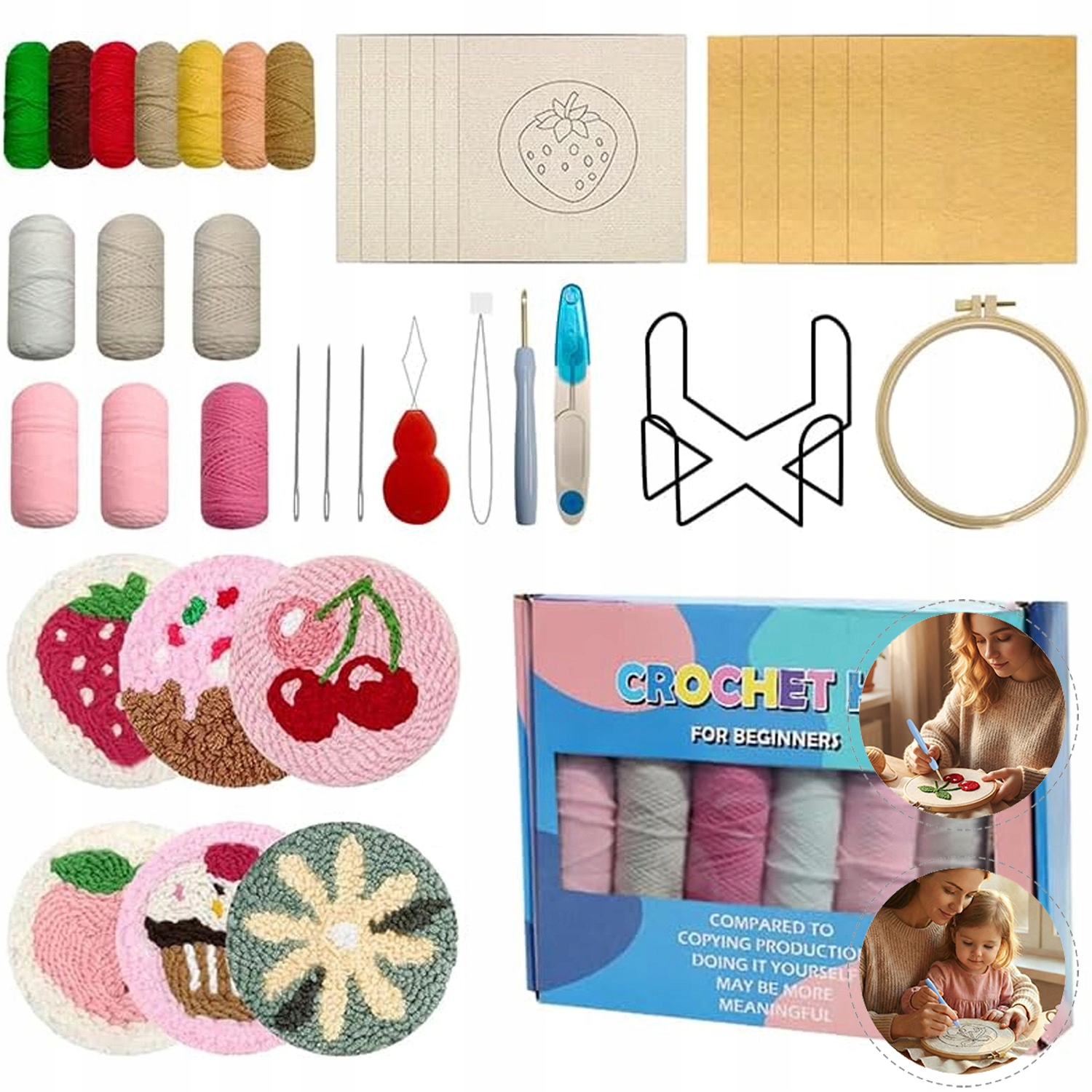 Sada Na Vyšívání Výšivek Mulina Nitě Diy Hotové Vzory Trvanlivá