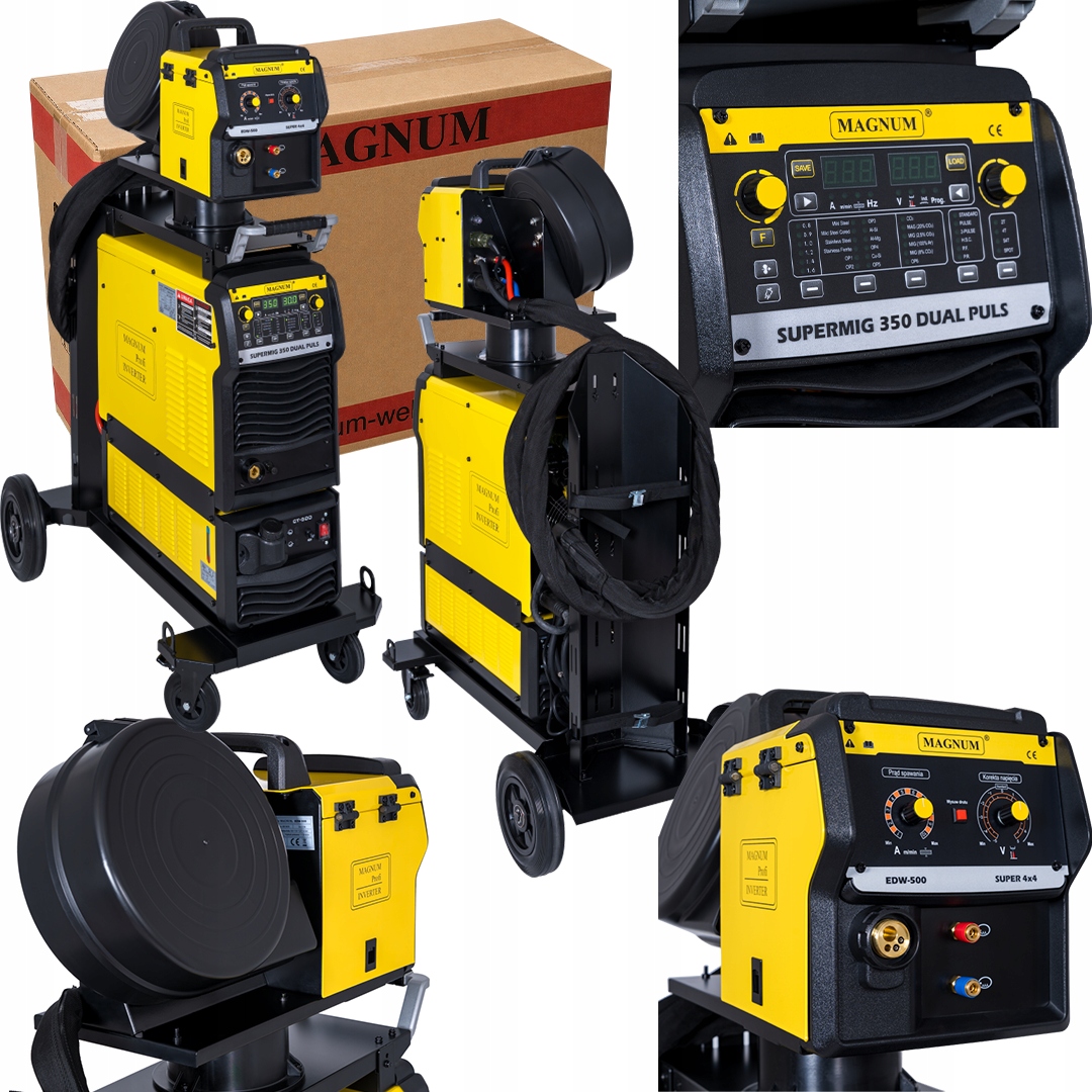 Magnum Spawarka inwerterowa Supermig 350 Dual Puls Synergia 350A/100%, 400V