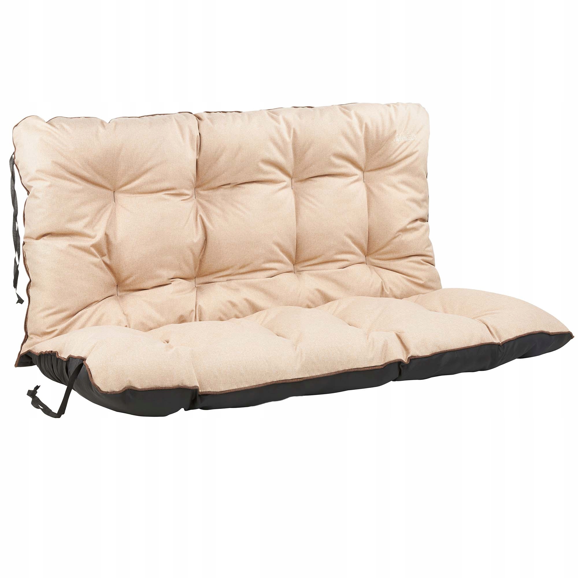 Polštář na zahradní lavičku 140x60x50 cm béžový len