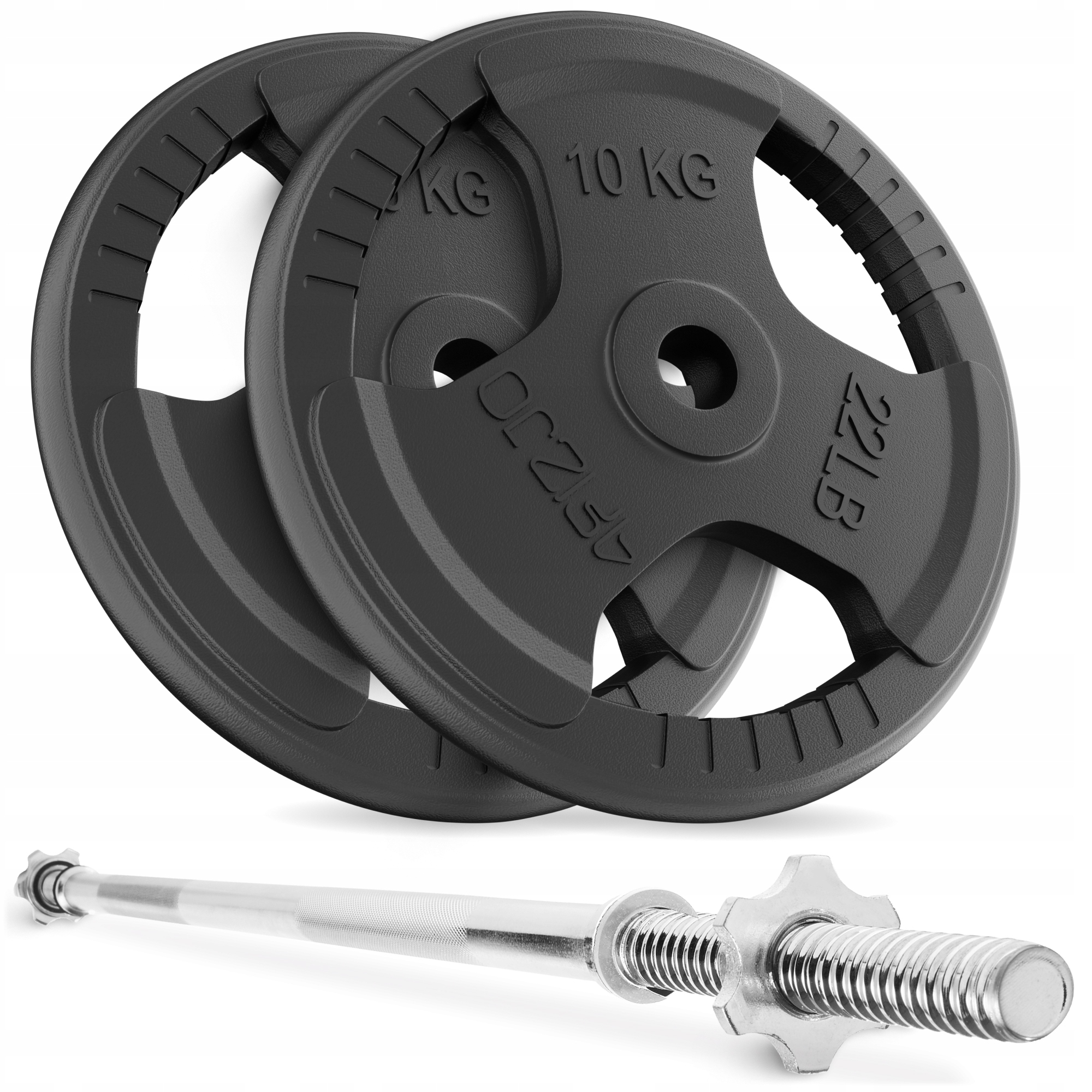 Kulturistický Set Činka Rovná Osa 180 CM Závaží Z Litiny 20 Kg