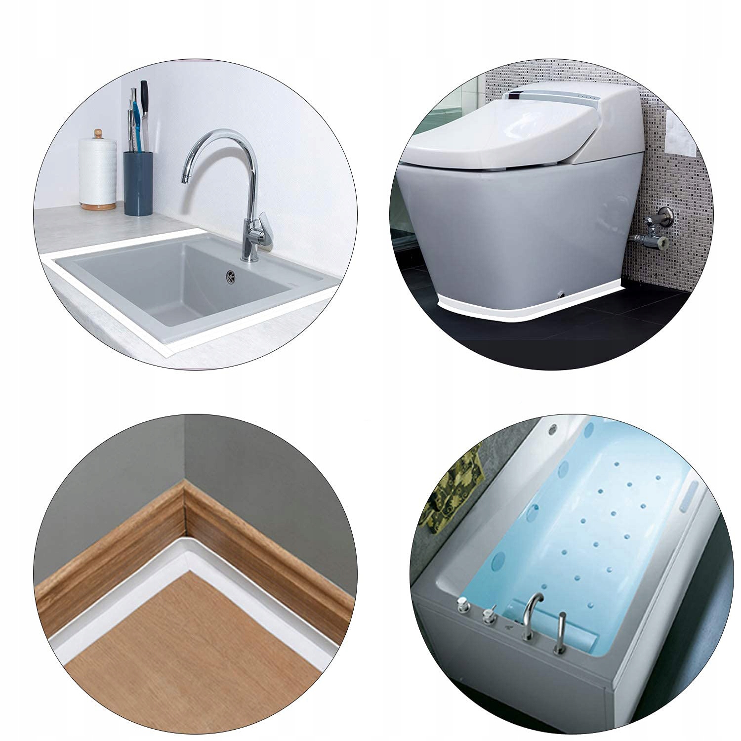 WODOODPORNA TAŚMA USZCZELNIAJĄCA DO WANNY DŁUGA ŁATKI NAPRAWCZA USZCZELKA Marka inna